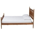 thumbnail image 6 of Baxton Studio Deance Retro-Modern Platform Bed, Queen, Walnut Brown, 6 of 9