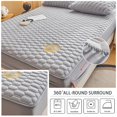 thumbnail image 5 of Quilted Bed Sheet with Elastic Queen King Size Solid Color Mattress Protector for Double Bed Queen/King Bed Sheet 냉감 침대패드 (White,1PC 120x200CM), 5 of 7