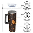 thumbnail image 4 of Halloween Spooky Icons on Dark Pattern Tumbler with Handle and Lid,40oz Double Wall Vacuum Insulated Tumbler,Cups Gift for Women and Men, 4 of 7