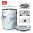 thumbnail image 4 of Floral 12oz Stainless Steel Coffee Mug – Double-Wall Insulated Cup with Spill-Resistant Lid, 360° Full-Print Design, Keeps Drinks Hot & Cold for Home, Office, Travel,Thanksgiving,Christmas, Spring, 4 of 5