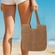 thumbnail image 3 of Bolsos de playa para mujeres Verano Bolso de hombro tejido grande suave Bolso de playa Tote Bolsa de paja para vacaciones de verano, 3 of 4