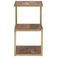 thumbnail image 3 of Linon Ellery Metal and Wood Accent Table in Gold, 3 of 14
