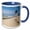 Blue/White, variant on 3drose, Brant Lighthouse, Nantucket Harbor, Nantucket, Massachusetts, Usa, 15oz Two-tone Red Mug