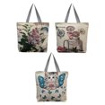 thumbnail image 1 of Bolso de lona con cremallera, bolso de viaje grande ecológico, adecuado para mujeres, 1 of 5