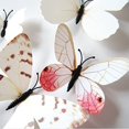 thumbnail image 1 of Adhesivo de pared mariposa, 36 pegatinas 3D de mariposa blanca con goma de esponja y alfileres, pegatinas de pared extraíbles de mariposa para decoración de habitación, hogar, guardería BANYUO  Hogar, 1 of 4