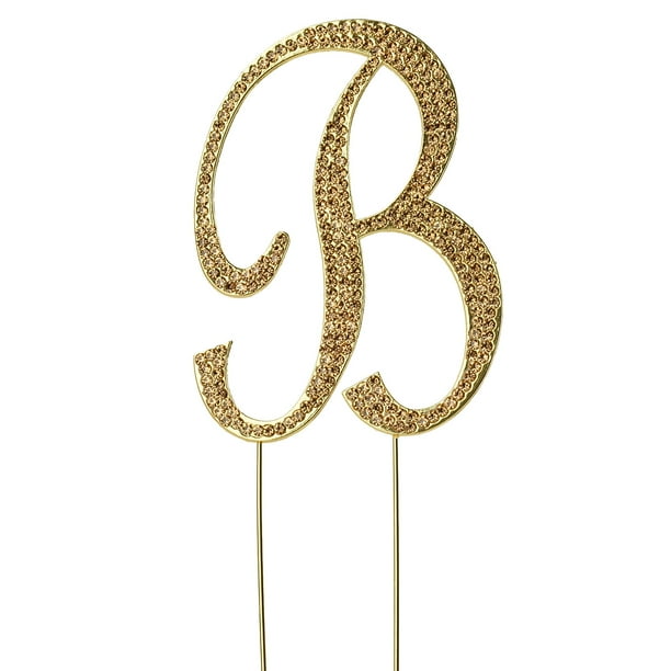 BalsaCircle Letter B Cake Topper 4.5