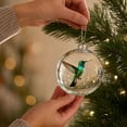 thumbnail image 6 of Christmas Ball Ornaments, 3D Bird Spherical Hanging Decor, Christmas Tree Decoration for Home Party, 6 of 7