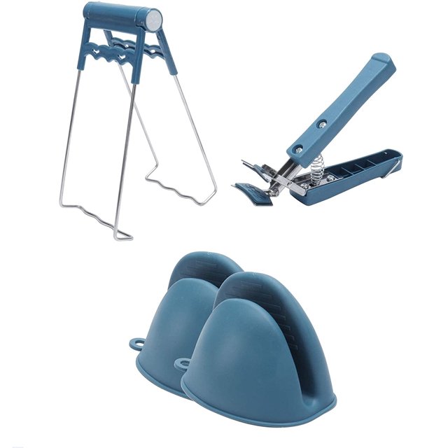 Kitchen Anti Scalding Set Including Hot Plate Gripper Clips Bowl Gripper and 2Pcs Heat Resistant Protective Gloves WD.WDQZL Hogar