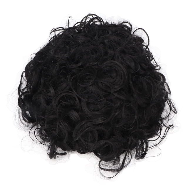 Peluca ondulada negra Peluca corta de pelo rizado sintético de alta temperatura para mujeres afroamericanas