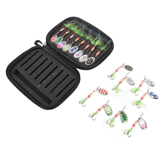 Señuelos De Pesca, Señuelo De Pesca De Metal Spinnerbait Cuchillas Brillantes Compactas Para Lubina