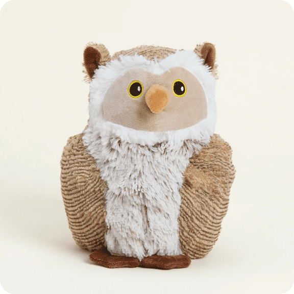 Warmies 13" Cute Woodland Owl Stuffed Animal, Microwavable Heated Plushies and Weighted Soft Plush Toys