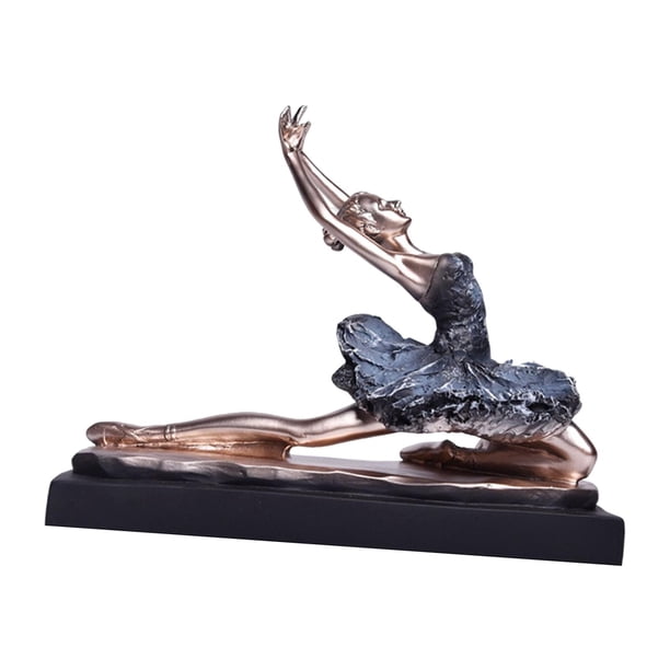 Estatuilla de de estilo europeo, regalo elegante, colección de poliresina elegante, escultura artística de para escritorio de A mayimx Escultura de bailarina de ballet