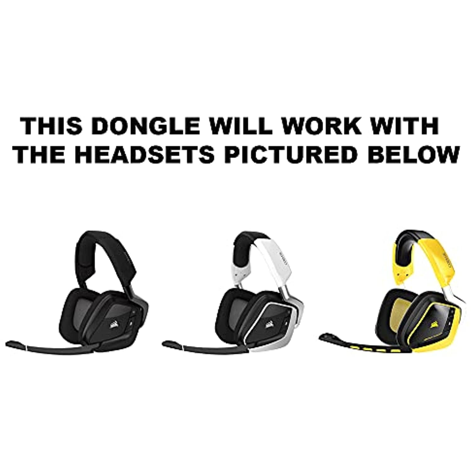 Corsair Void Pro Wireless SE Headset Replacement USB Dongle Plug  Transceiver Receiver 75-011314 CA-8910018 CA-8910031 (Yellow/Black) |  Walmart Canada