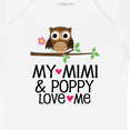 thumbnail image 4 of Inktastic Mimi and Poppy Love Me Grandchild Owl Girls Baby Bodysuit, 4 of 5