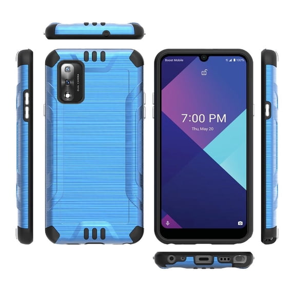 DALUX Combat Phone Case Compatible with Wiko Ride 3 / Wiko U614AS (2021) - Blue/Black