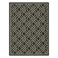 thumbnail image 4 of EastVita Area Rugs Carpets 100% Polypropylene Turkish Outdoor Flat Weave Rug Terrace-Geometric-Gray TRC3203 Black 7'10"*10'2", 4 of 7