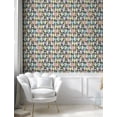 thumbnail image 5 of Ambesonne Cats Peel & Stick Wallpaper for Home, Hipster Playful Glass, 13"x72", Multicolor, 5 of 6
