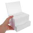thumbnail image 2 of OULII Lockable Donation Box White Acrylic 1Set School Activities, 2 of 7