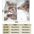 thumbnail image 3 of Personalised Photo Blanket Customized Throw Blankets with Picture Names Text for Lovers Family Birthday Gifts for Adults Baby Boys Girls Pet 2 Collage Images,60x50 inch (150x125cm), 3 of 6