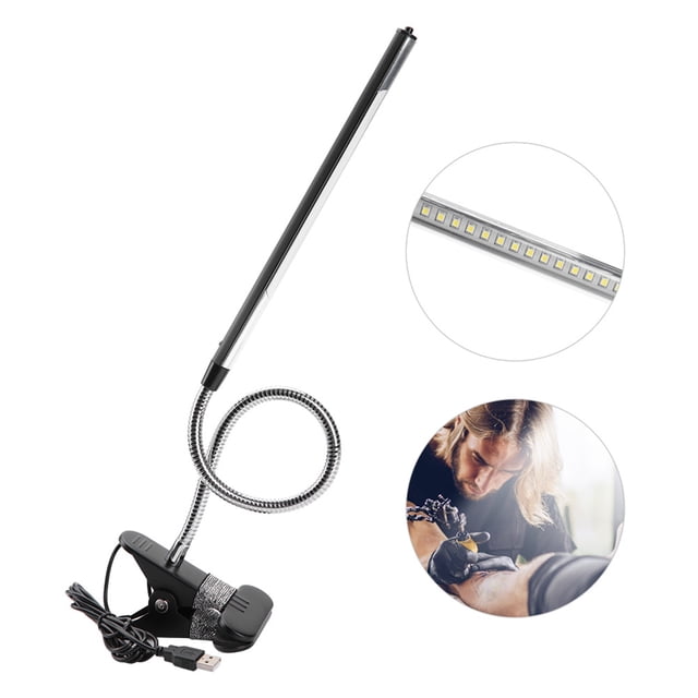 Lámpara de mesa LED con clip luz de escritorio USB portátil para/manicura/maquillaje - negro ANGGREK Otros