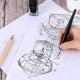 thumbnail image 2 of Comic Nib Set,Tilted Calligraphy Nibs for Dip Pen Drawing, 2 of 5