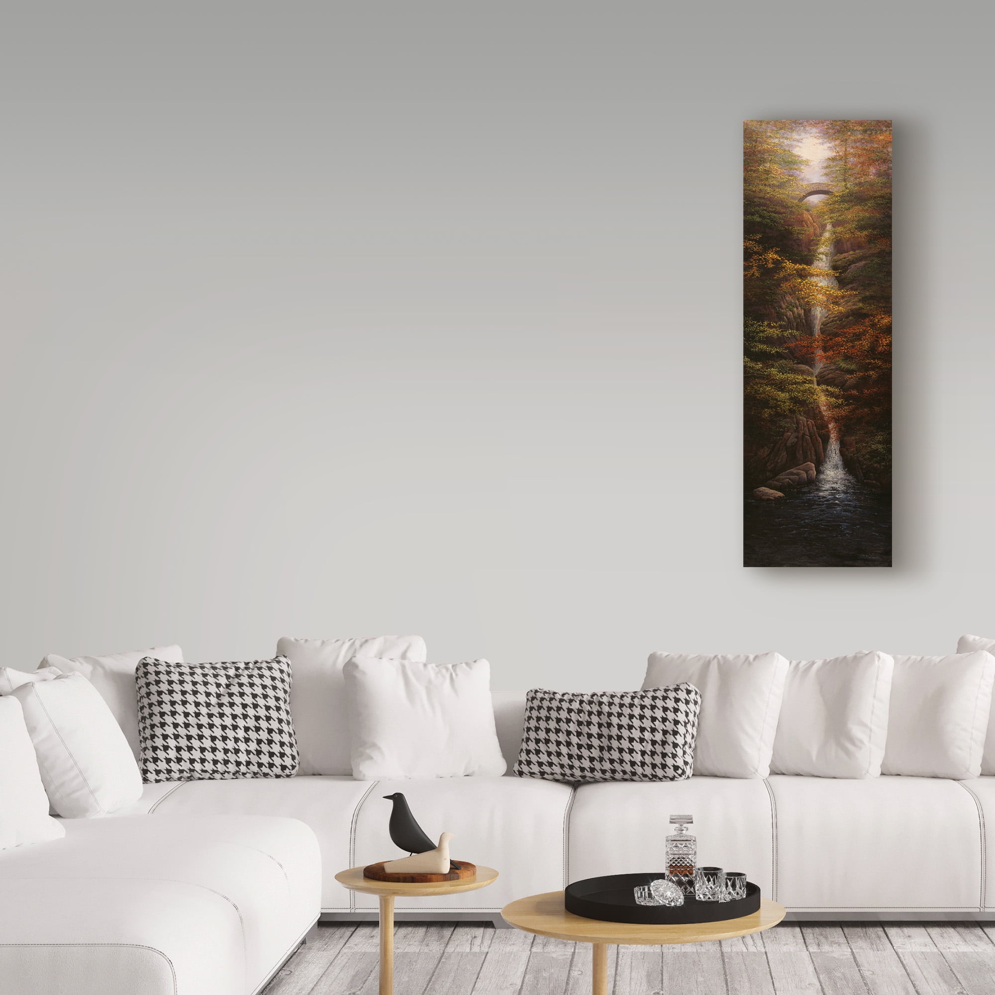 Trademark Fine Art 'Fall Waterfall' Canvas Art by Bill Makinson