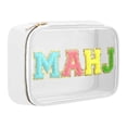 thumbnail image 2 of Mahjong Tile Bag,Empty Mahjong Bag,Large Capacity PVC Clear Mahjong Case,Mahjong Rack Bag,Tile Storage Bag,Tile Holder Rack Bag,Travel Organizer for Makeup & Toiletry Bag(White), 2 of 9