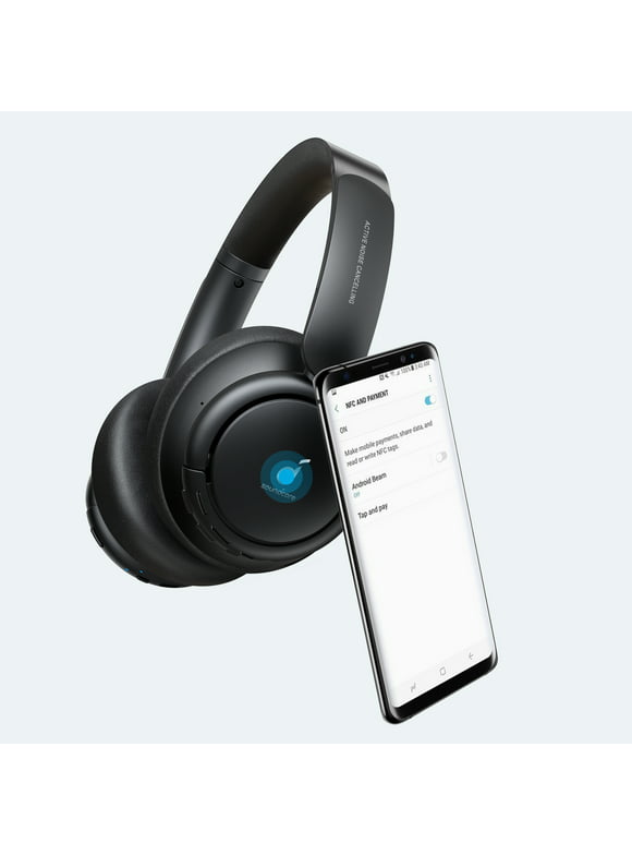 soundcore by Anker- Life Tune Bluetooth ANC Over-Ear Headphones, Multi-Mode Noise Cancellation, 40-Hour Playtime, Black