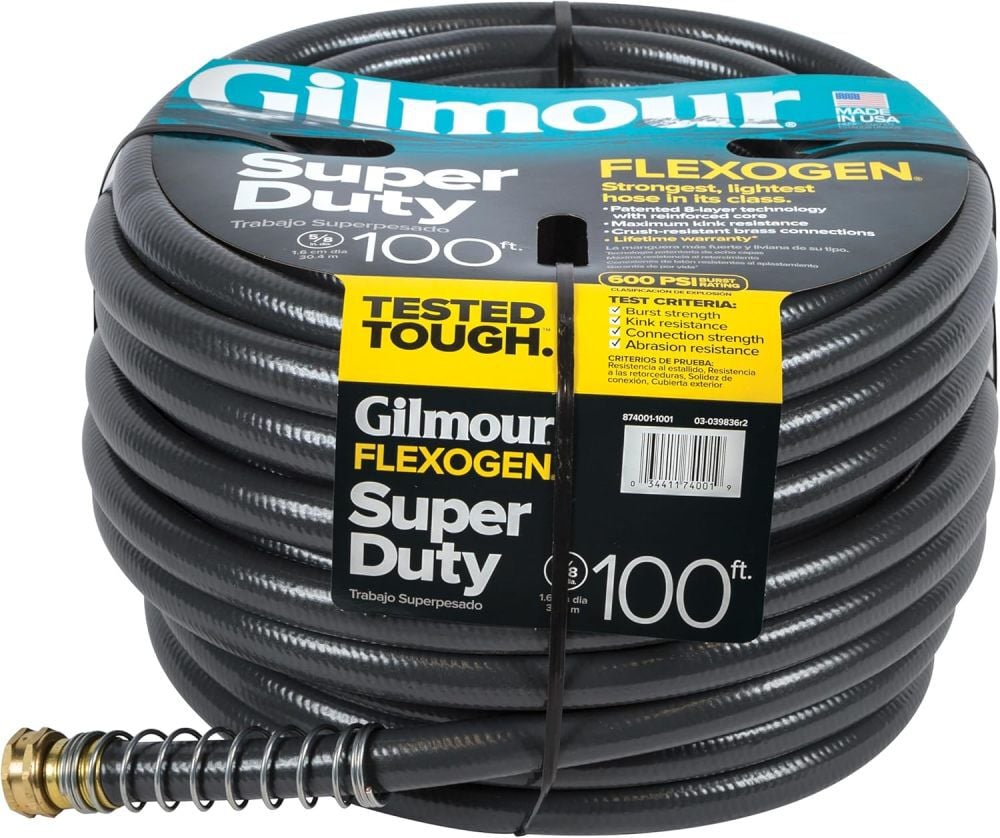 Gilmour 5/8 In. X 100 Ft. 600 Psi Pressure Super Duty Garden Hose