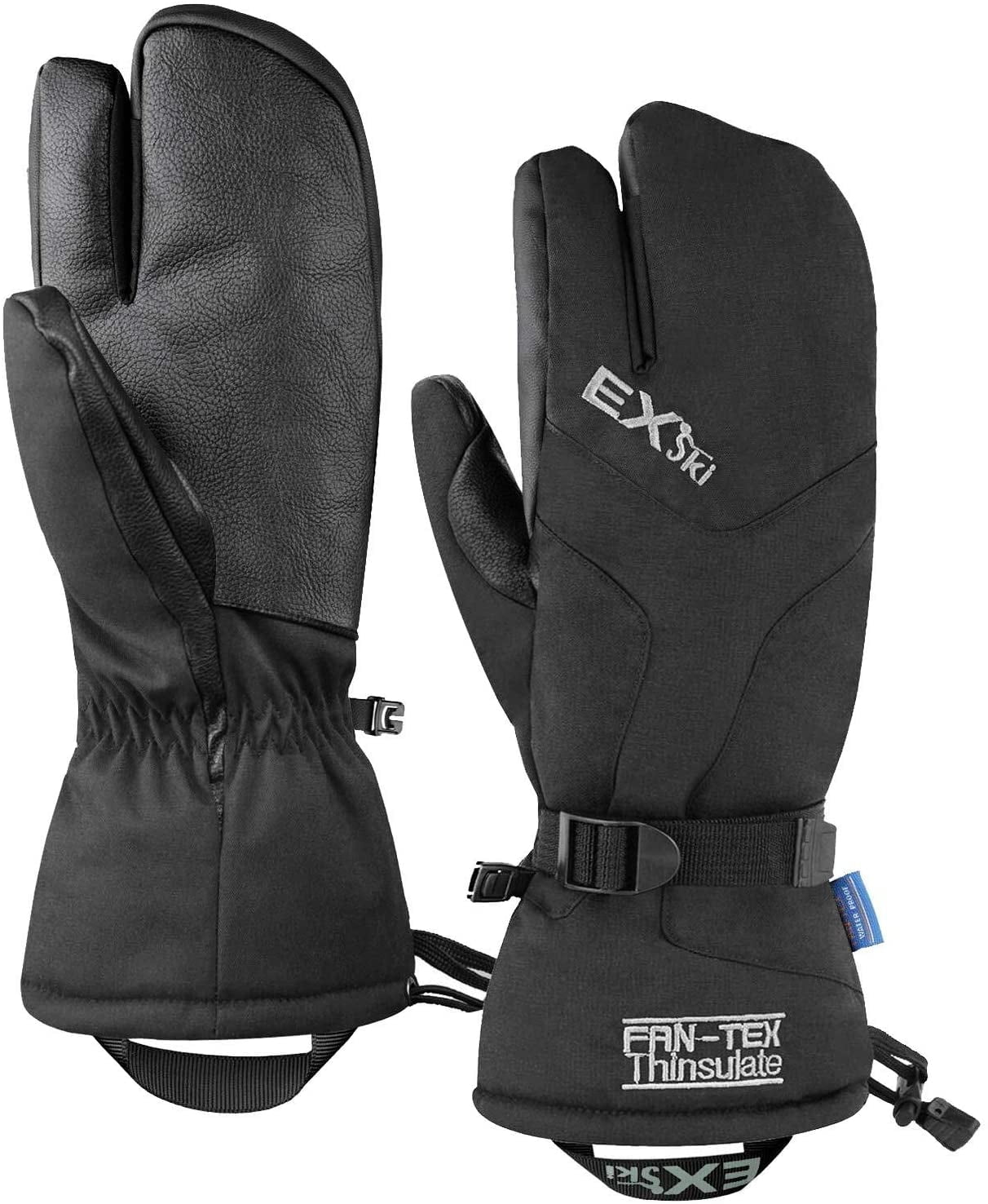 M, Sun Flower Waterproof Ski Mittens Insulated Cold Weather Mitts for Women