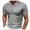 Gray, variant on Men's Casual Golf Work Shirts Short Sleeve Fashion Golf Shirt Spread Collar Classic Slim Fit T-Shirts for Men