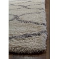 thumbnail image 6 of Rugs America Feather Shag Collection Ivory grey Links FH200C Contemporary Geometric Area Rug 2'3" x 8', 6 of 6