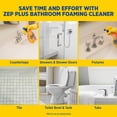 thumbnail image 5 of Zep Plus Bathroom Foaming Cleaner 32 oz and Blue Microfiber Rag Soap Scum and Hard Water Bathroom Cleaning Bundle, 5 of 6