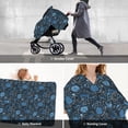 thumbnail image 6 of Car Seat Cover Baby, Winter Blue Forest Deer Baby Car Seat Cover for Baby Boys Girls Newborn , Infant Car Seat Canopy Cover Nursing Breastfeeding Cover Warm Blanket, 6 of 7