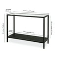 thumbnail image 5 of Evelyn&Zoe Rigan 36" Wide Rectangular Console Table, Blackened Bronze, 5 of 9