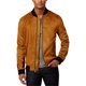 thumbnail image 1 of INC Mens Faux Suede LS Bomber chamarra, marrón, mediano I-N-C Chaqueta de bombardero, 1 of 1