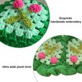 thumbnail image 3 of Gorro de punto para mujer, gorro de gorros florales hechos a mano, gorro de punto, gorros de punto, gorro de verano hecho a mano, gorros florales para mujer, 3 of 5