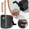 thumbnail image 2 of Desktop Rotary Pencil Sharpeners-Metal Heavy Duty Body Student Small Handcranked X5X1, 2 of 9