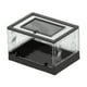 thumbnail image 5 of Tanque de reptiles plegable transparente con panel superior de malla para hábitat de lagartos y doble acceso para cría. Negro, 5 of 8