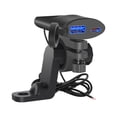 thumbnail image 4 of Adaptador de carga,Cargador de teléfono para motocicleta QC 3.0 Carga rápida,Voltajes de entrada del cargador de motocicleta 12v-24v,Accesorios Interruptor de apagado inteligente,Piezas IP67, 4 of 7