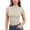 440#Complexion, variant on Women's Mock Neck Short Sleeve Tops, Slim Fit Solid Color T-Shirt, Soft Stretchy Baselayer, Summer Office Tee Purple 2XL