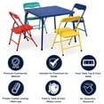 thumbnail image 3 of Homy Casa 5-Piece Kids Table and Chairs Set, Folding Activity Table, Toddler Preschool Furniture, 3 of 10