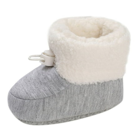 

Fashion Toddler Colorful Little Girls Winter Warm Kids Baby Knitted Pre Walkers Boots For Baby
