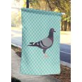 thumbnail image 2 of Carolines Treasures BB8125CHF Racing Pigeon Blue Check Canvas House Flag, 2 of 4