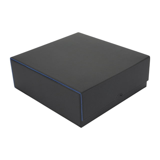 TISHITA Card Deck Box Storage Practical Football Cards Collectible Game Card Storage Black Blue