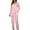 C-Light Pink84, variant on DHFJKG Pajamas For Women Set Lightweight Sleepwear Printed Long Sleeve Turndown Collar Button Down Top Elastic Waist Loose Fit Straight Leg Pants 2 Piece Loungewear Classic Nightwear