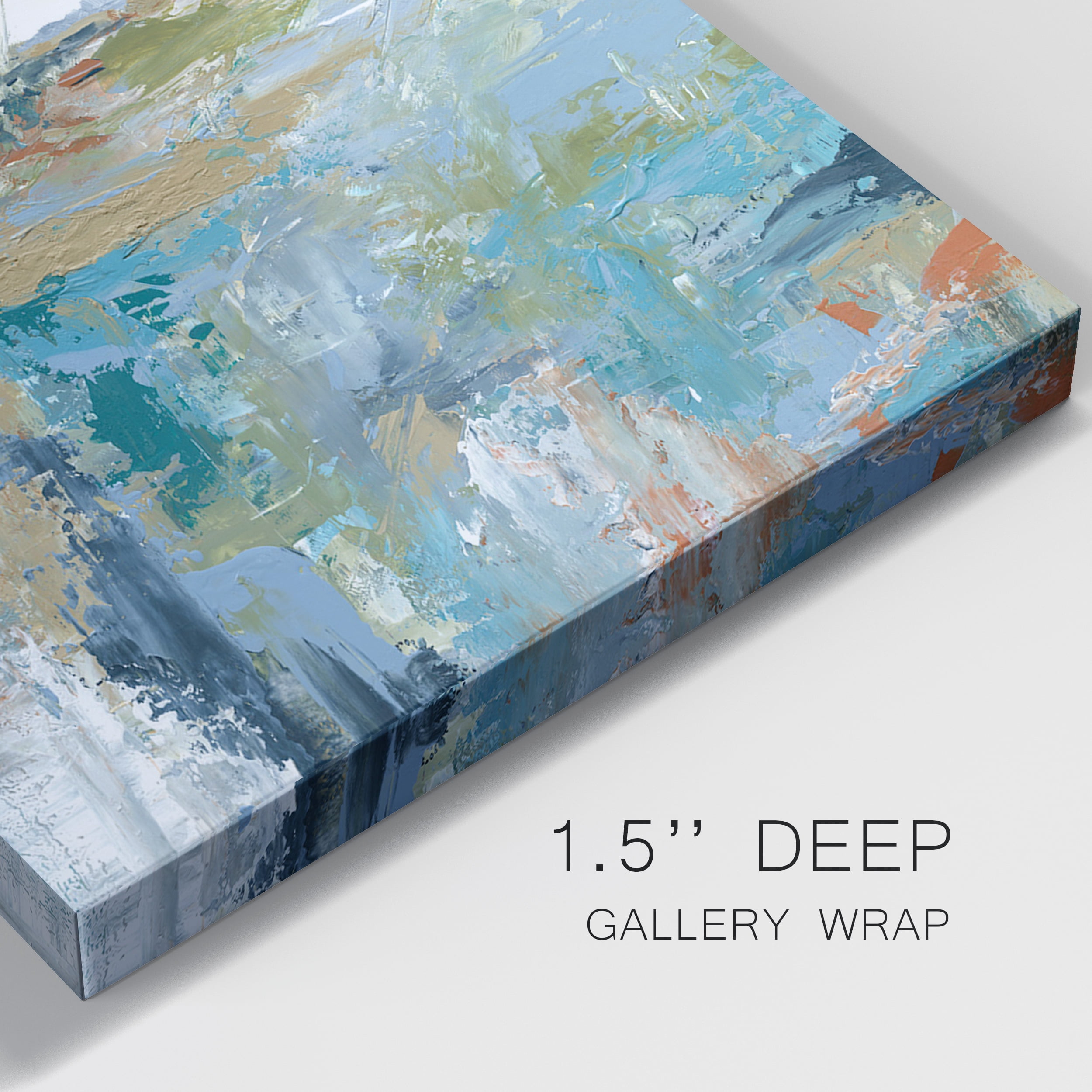 Energetic Earth - Premium Gallery Wrapped Canvas - Ready to Hang Set of 2 - 16 x 16 Each