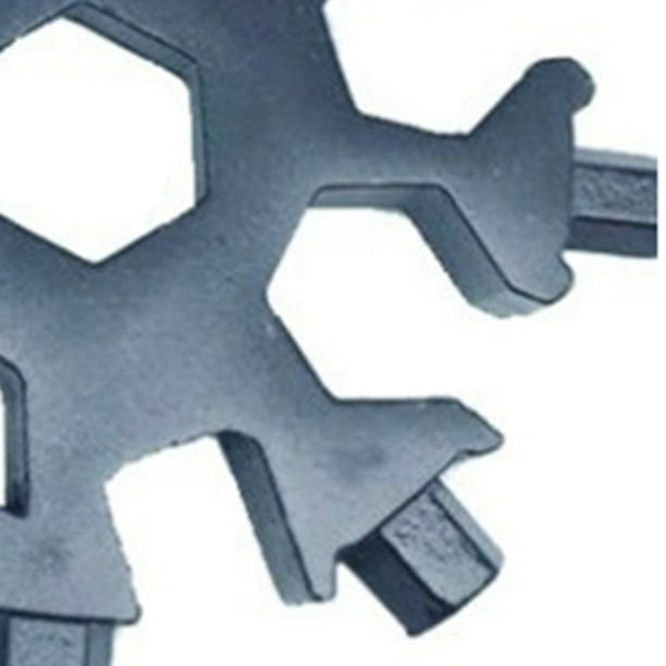 18 IN 1 Snowflake Outdoor Survival Tourism Multi Tool Stainless Steel Camping Equipment EDC Mini Tools