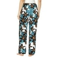 thumbnail image 3 of Xecao Lilies Flowers Women's Straight Lounge Pajama Pants: The Epitome of Relaxed Sleepwear, 3 of 9