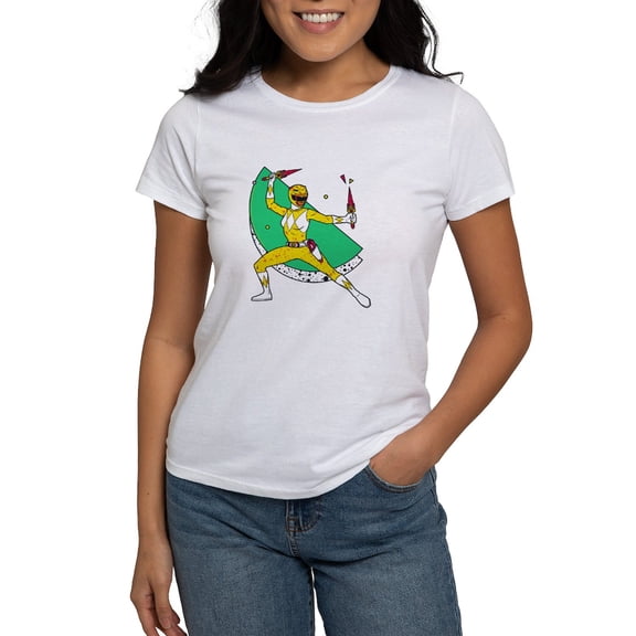 CafePress - Power Rangers Yellow Ranger Women's Value T Shirt - Women's Classic T-Shirt